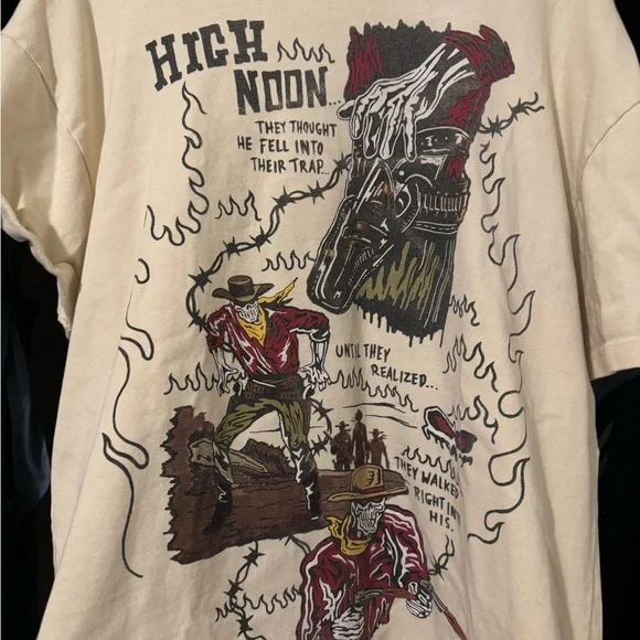 Warren Lotas “High Noon” T-Shirt - Cream - Graphic Tee